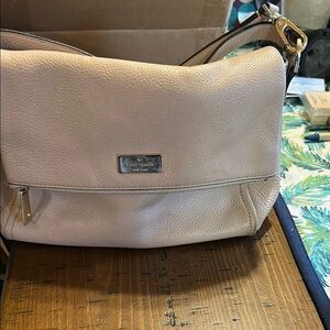Kate Spade Beige Leather Shoulder Bag